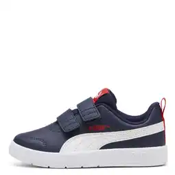 Wehkamp Puma Courtflex V3 sneakers donkerblauw/wit aanbieding