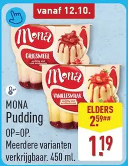 ALDI Mona Pudding aanbieding