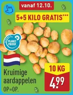 ALDI Kruimige aardappelen aanbieding