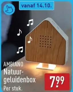 ALDI Ambiano Natuurgeluidenbox aanbieding