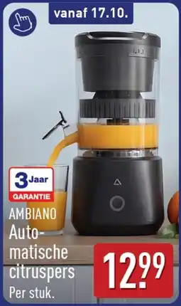 ALDI Ambiano Automatische citruspers aanbieding