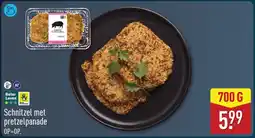 ALDI Schnitzel met pretzelpanade aanbieding