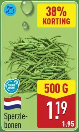 ALDI Sperziebonen aanbieding