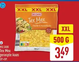 ALDI Milsani Tex Mex geraspte kaas aanbieding
