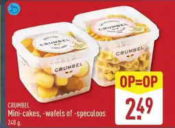 ALDI Crumbel mini-cakes, wafels of speculoos aanbieding