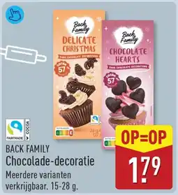 ALDI Back Family Chocolade-decoratie aanbieding