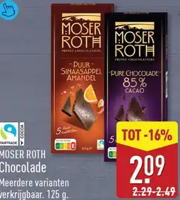 ALDI Moser Roth Chocolade aanbieding