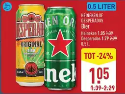ALDI Heineken of Desperados Bier aanbieding