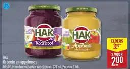 ALDI HAK Groente en appelmoes aanbieding