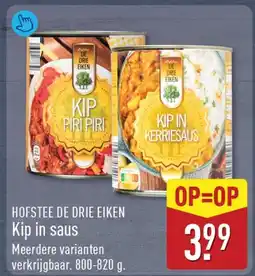 ALDI Hofstee de Drie Eiken Kip in saus aanbieding