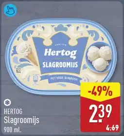 ALDI Hertog Slagroomijs aanbieding