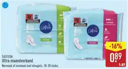 ALDI Satessa ultra maandverband aanbieding