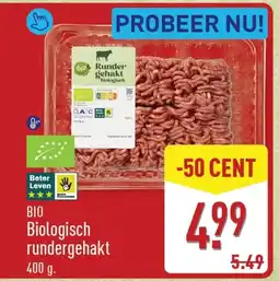 ALDI Bio biologisch rundergehakt aanbieding