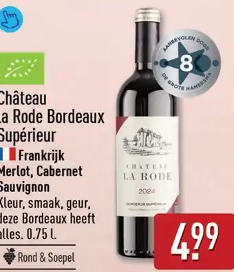 ALDI Château La Rode Bordeaux Supérieur aanbieding