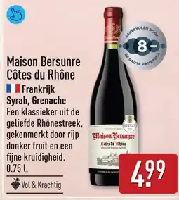ALDI Maison Bersunre Côtes du Rhône aanbieding