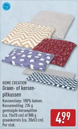 ALDI Home creation graan of kersen pitkussen aanbieding