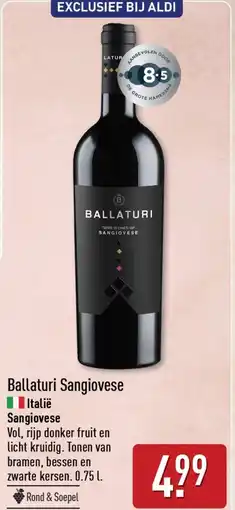 ALDI Ballaturi Sangiovese aanbieding