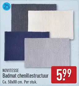 ALDI Novitesse badmat chenillestructuur aanbieding