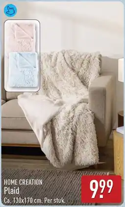 ALDI Home creation plaid aanbieding