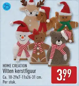 ALDI Home creation vilten kerstfiguur aanbieding