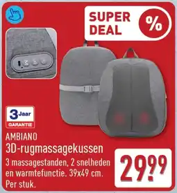 ALDI Ambiano 3D-rugmassagekussen aanbieding