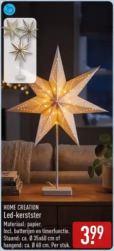 ALDI Home creation led-kerstster aanbieding