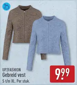 ALDI Up2fashion gebreid vest aanbieding