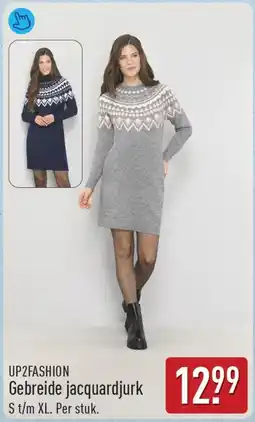 ALDI Up2fashion gebreide jacquardjurk aanbieding