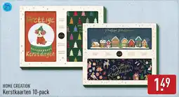 ALDI Home Creation Kerstkaarten aanbieding