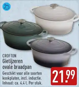 ALDI Crofton Gietijzeren ovale braadpan aanbieding