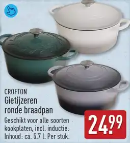ALDI Crofton Gietijzeren ronde braadpan aanbieding