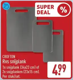 ALDI Crofton Rvs Snijplank aanbieding