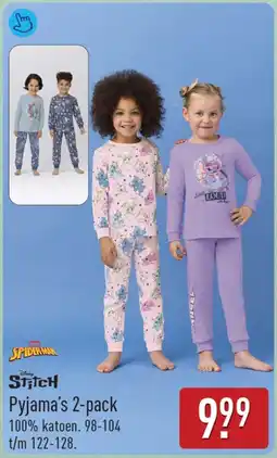 ALDI Stitch Pyjama's 2-pack aanbieding