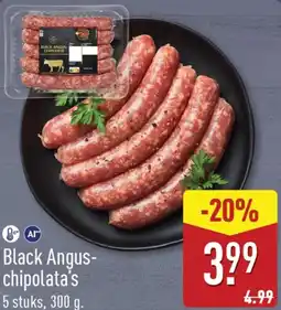 ALDI Black Angus-chipolata's aanbieding
