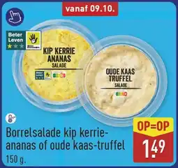 ALDI Borrelsalade kip kerrie ananas of oude kaas truffel aanbieding