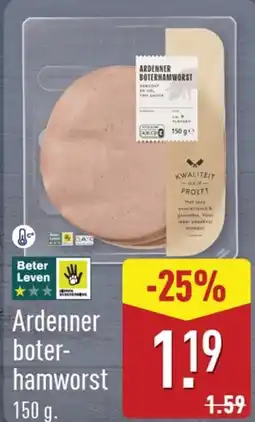 ALDI Ardenner boter-hamworst aanbieding