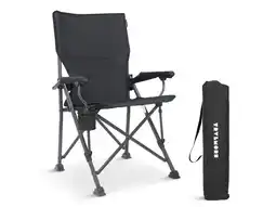 ANWB Trvlmore Ergonomische Campingstoel Opvouwbaar 120KG Zwart aanbieding