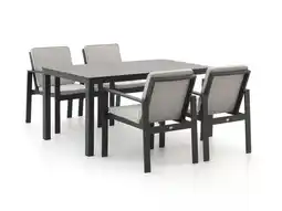Kees Smit Bellagio Vezzano/Menzano 160cm dining tuinset 5-delig aanbieding