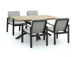 Kees Smit Bellagio Vezzano/Montorio 160cm dining tuinset 5-delig aanbieding