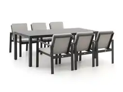 Kees Smit Bellagio Vezzano/Menzano 220cm dining tuinset 7-delig aanbieding