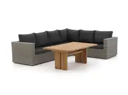 Kees Smit Intenso Carpino/ROUGH-L dining loungeset 3-delig rechts aanbieding