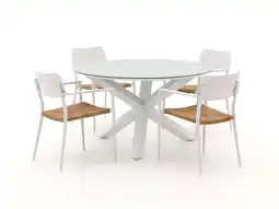 Kees Smit Bellagio Cino/Ferrone ø130cm dining tuinset 5-delig aanbieding