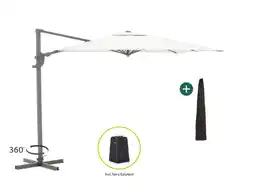 Kees Smit Shadowline Francisco zweefparasol 260x260cm aanbieding