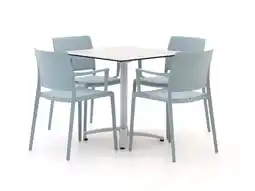 Kees Smit Forza Sile/Canzo 80cm dining tuinset 5-delig stapelbaar inklapbaar aanbieding