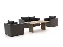 Kees Smit Forza Barolo/ROUGH-L 160cm dining loungeset 4-delig aanbieding
