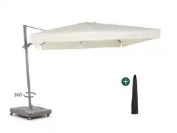 Kees Smit Shadowline Miami zweefparasol 300x300cm aanbieding