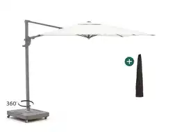 Kees Smit Shadowline Francisco zweefparasol 260x260cm aanbieding