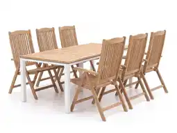Kees Smit Sunyard Veronica/Linosa 240cm dining tuinset 7-delig verstelbaar aanbieding