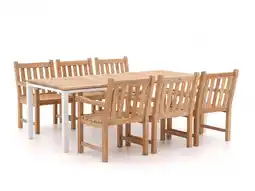 Kees Smit Sunyard Wales/Linosa 240cm dining tuinset 7-delig aanbieding