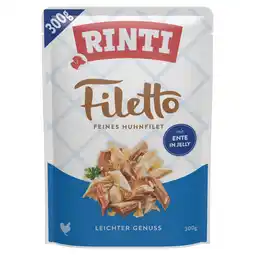 Zooplus Voordeelpakket: 24x,300g Rinti Filetto Licht genot Kip & Eend Nat hondenvoer aanbieding